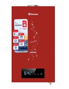 Газовый водонагреватель Thermex S 20 MD Art красный