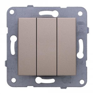 Трехклавишный выключатель Panasonic Karre&Arkedia (WKTT00152BR-RU) (WKTT0015-2BR)