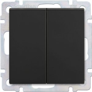Проходной двухклавишный выключатель Smartbuy SBE-05b-10-SW22-0