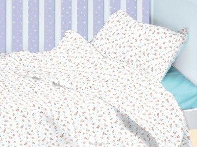 Детский комплект постельного белья MIRAROSSI Ninna Nanna Astronomi blue (10тр-MR-дн)