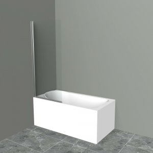 Душевая шторка на ванну BelBagno UNO-V-1-75/150-C-Cr