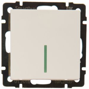 Одноклавишный выключатель Smartbuy SBE-05w-10-SW1-1