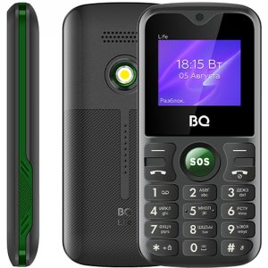 Сотовый телефон BQ Mobile 1853 Life (BQ-1853 Life Black/Green)