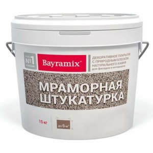 Мраморная штукатурка Bayramix BAY Magnolia White-N (BMSH-MW-N)