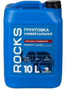 Универсальная грунтовка для сухих помещений ROCKS Грунтовка универсальная для сухих помещений ROCKS 10л