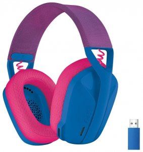 Компьютерная гарнитура Logitech G435 Wireless сине-малиновый (981-001062)
