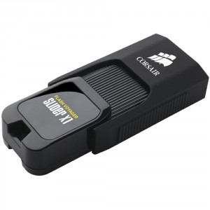 USB Flash накопитель Corsair Flash Voyager Slider X1 128GB Black (CMFSL3X1-128GB)