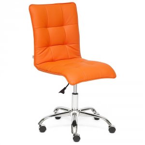 Кресло TetChair ZERO кож/зам оранжевый 14-43 (12252)