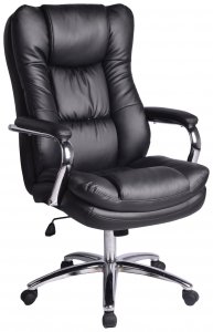 Офисное кресло Brabix Amadeus EX-507 экокожа хром черное (530879)