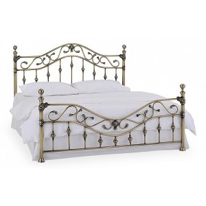 Кровать металлическая TetChair CHARLOTTE 160x200, цвет античная медь