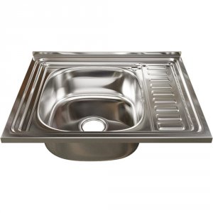 Кухонная мойка Mixline 60x50 с сифоном, нержавеющая сталь 0,6 мм (4640030862429) (538192)