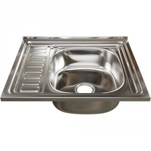 Кухонная мойка Mixline Накладная 60x50 с сифоном, нержавеющая сталь 0,6 мм (4640030862436) (538193)