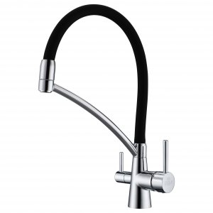 Смеситель для кухни Paulmark Sigen под фильтр, гибкий излив, хром (Si213111-CR)