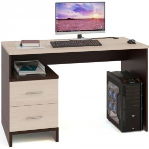 Компьютерный стол Сокол КСТ-114 венге/беленый дуб (КСТ114В5б5)