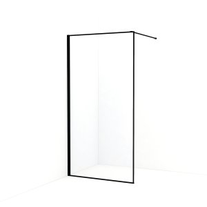 Душевая перегородка IDDIS Slide 100x100 стекло прозрачное, профиль черный (SLI8BS1i23)