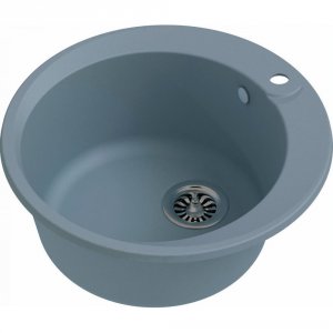 Кварцевая мойка Ewigstein Rund R-45 серый металлик