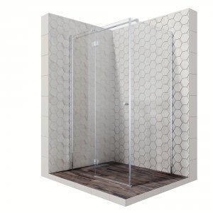 Душевой уголок Ambassador Diamond 120х80 12011107L профиль Хром стекло прозрачное