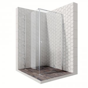 Душевой уголок Ambassador Diamond 100х100 12011103R профиль Хром стекло прозрачное