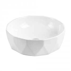 Накладная керамическая раковина BelBagno 41х41 белая (BB1409)