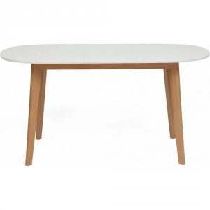 Раскладной обеденный стол TetChair Bosco белый + натуральный раскладной (11257)
