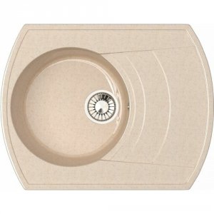 Кухонная мойка Glanz J-025-33 бежевая, матовая