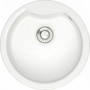 Кухонная мойка Glanz J-002-31 белая, матовая