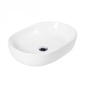 Накладная керамическая раковина BelBagno 60х42 белая (BB1084)