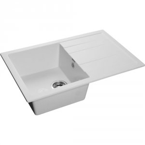 Мраморная мойка GranFest Quadro GF-Q780L иней (Q-780L иней)