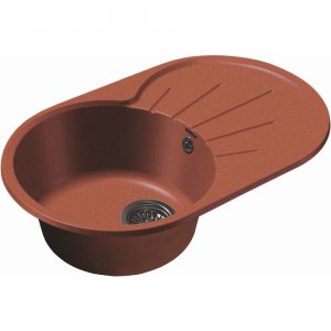 Мраморная мойка GranFest Rondo GF-R750L красный марс (R-750L красный марс)