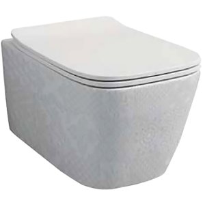 Унитаз ArtCeram A16 ASV003 01 86 подвесной Белый с декором Cementina