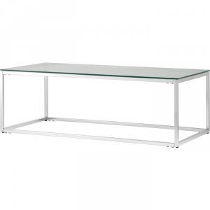 Журнальный стол Stool Group Таун 120x60 прозрачное стекло, сталь серебро ECT-022 (УТ000004652)