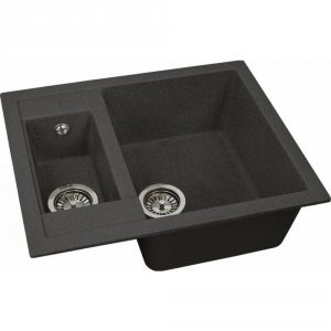 Кухонная мойка GREENSTONE GRS-21-308 черная