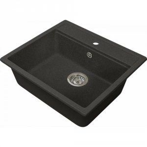 Кухонная мойка GREENSTONE GRS-06-308 черная