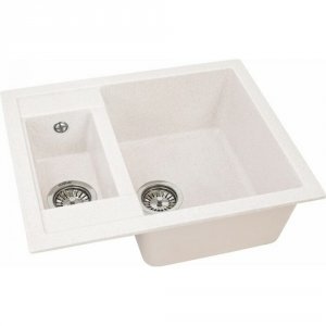 Кухонная мойка GREENSTONE GRS-21-331 белая