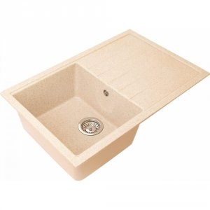 Кухонная мойка GREENSTONE GRS-76-328 бежевая