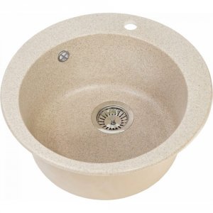 Кухонная мойка GREENSTONE GRS-05-328 бежевая