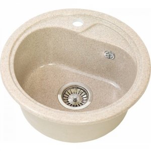 Кухонная мойка GREENSTONE GRS-04-328 бежевая