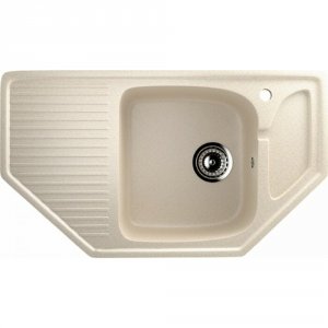 Кухонная мойка GREENSTONE GRS-10-328 бежевая