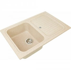 Кухонная мойка GREENSTONE GRS-78-328 бежевая