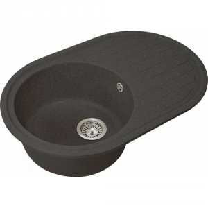 Кухонная мойка GREENSTONE GRS-18S-308 черная
