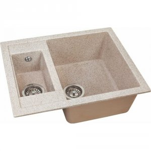 Кухонная мойка GREENSTONE GRS-21-302 песочная
