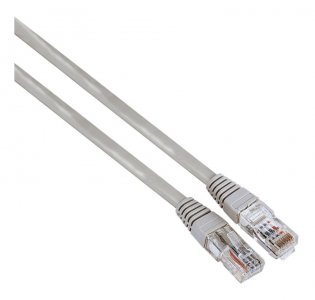 Сетевой кабель Hama H-30623 UTP cat5E 15м серый RJ-45 (m)-RJ-45 (m)