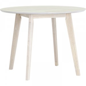 Стол обеденный Stool Group Gerda 100x100 массив гевеи беленый дуб (УТ000004682)