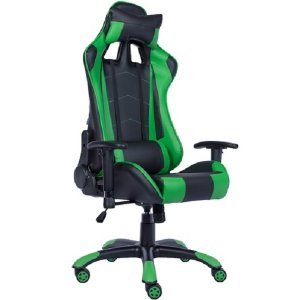 Компьютерное кресло Everprof Кресло геймерское Lotus S9 экокожа - черно-зеленое (Lotus S9 Green)