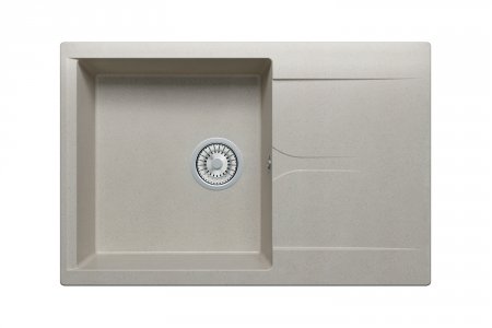 Кухонная мраморная мойка Polygran POLYGRAN Gals-760 № 14 серый (290570)