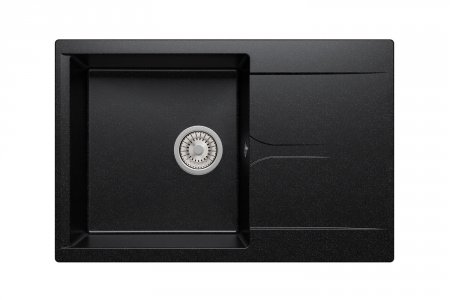 Кухонная мраморная мойка Polygran POLYGRAN Gals-760 № 16 черный (290587)
