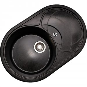Кухонная мойка GranAlliance GA-31 черный 308 (GA-31-308)