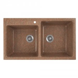 Кухонная мойка GREENSTONE GRS-85k-307 терракот