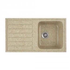 Кухонная мойка GREENSTONE GRS-20-302 песочный