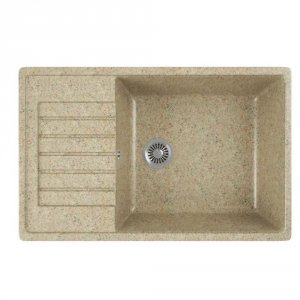 Кухонная мойка GREENSTONE GRS-78L-302 песочный